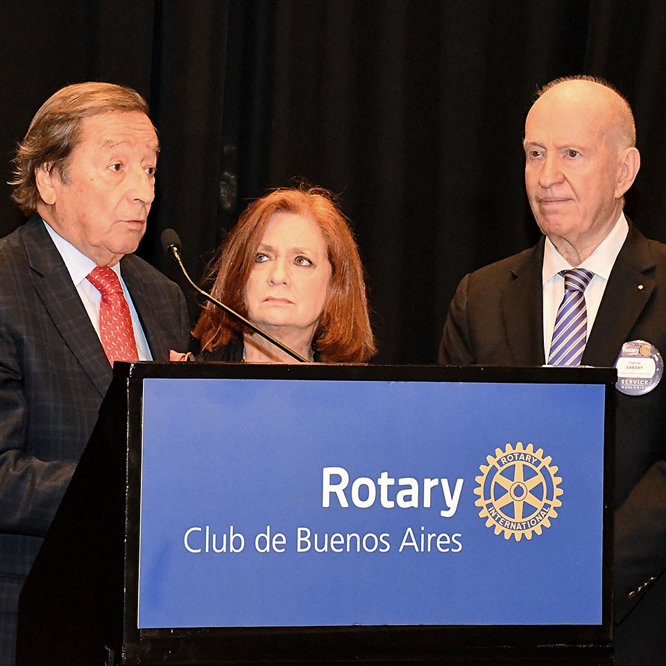 Irma Argüello en el Rotary Club de Buenos Aires