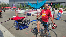 Ralph Zuke ha recaudado más de 57 000 dólares pedaleando contra la Polio