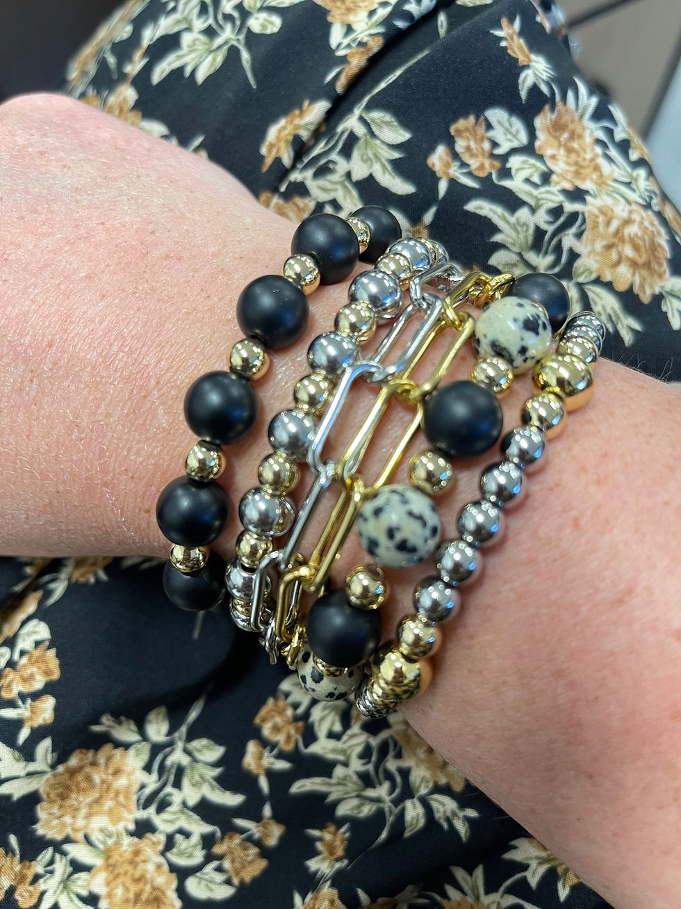 Thumbnail: The LINKS Chunky Bracelet -17mm  Double Chain