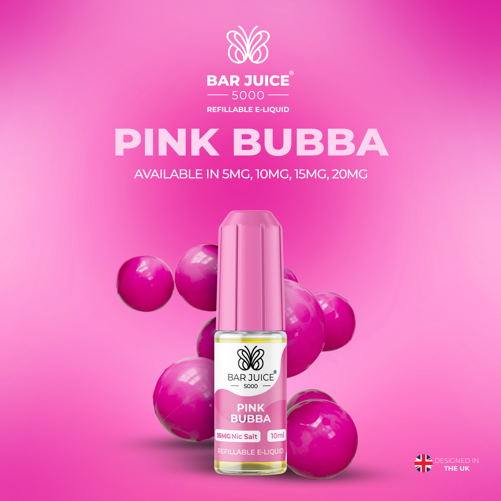Bar Juice E-Liquid Pink Bubba Nic Salt 5000