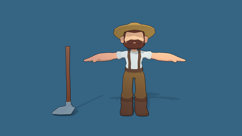 Miniatura: Lowpoly Farmer