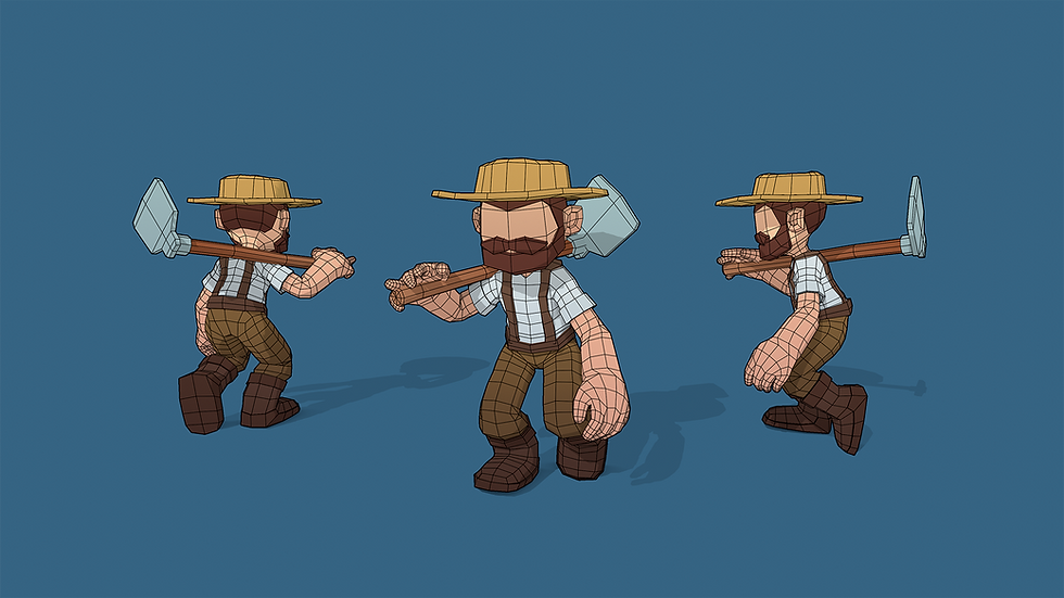Miniatura: Lowpoly Farmer