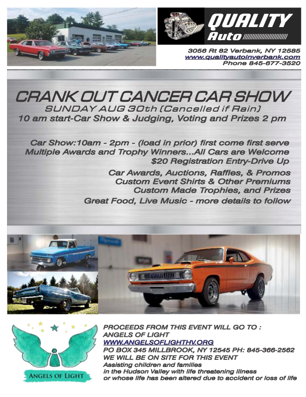 CRANK OUT CANCER CAR SHOW