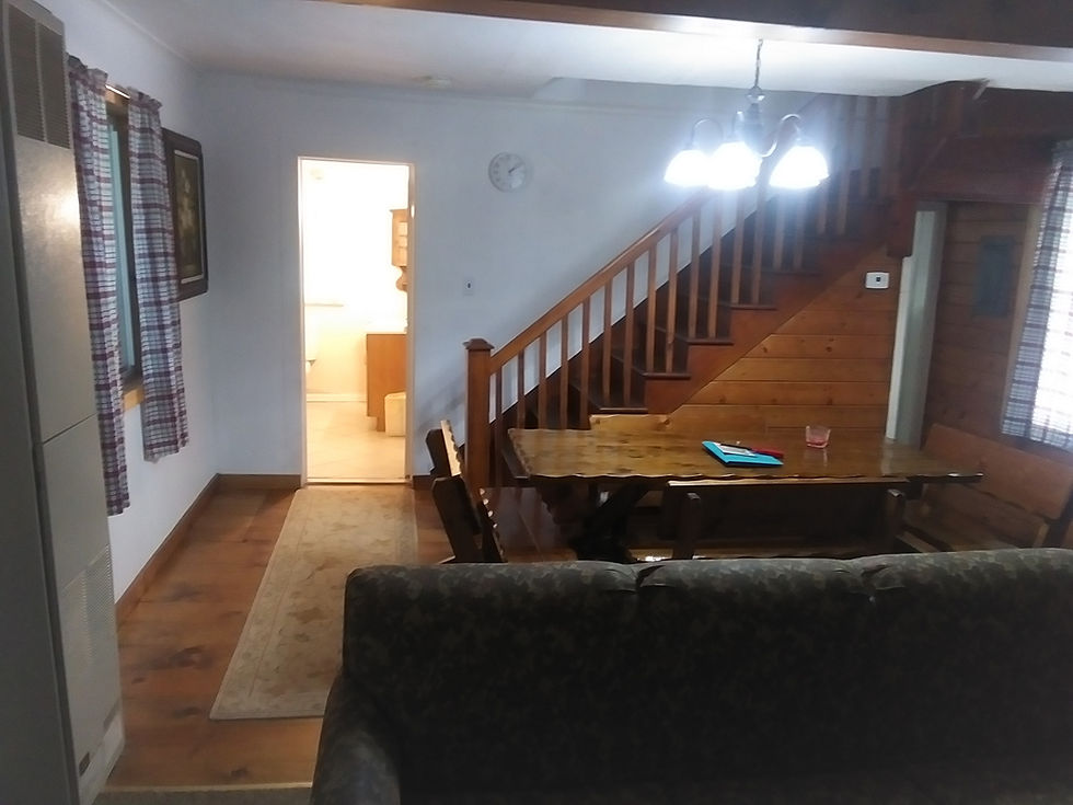 Fairview Cottage stair side living area 