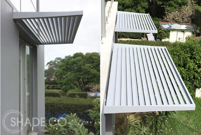 External aluminium awnings