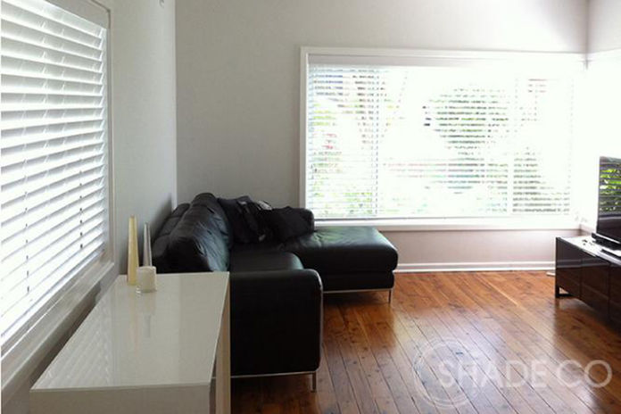 50mm Venetian blinds installed on lounge room windows. Cord operated. 