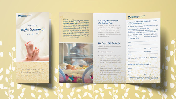 Northwester Memorial Foundation giving brochure