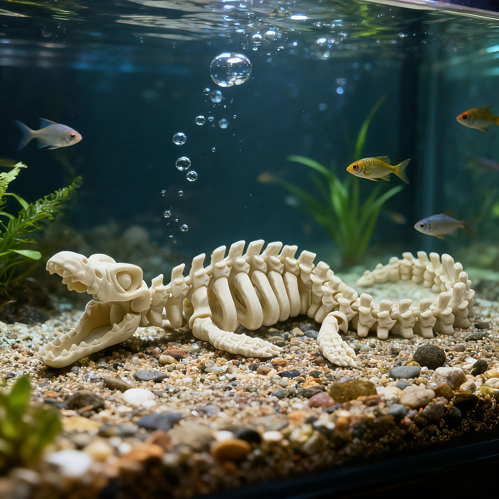 Aquatic Landscape Simulation Skull Dinosaur Skeleton Aquarium Decoration dinosau