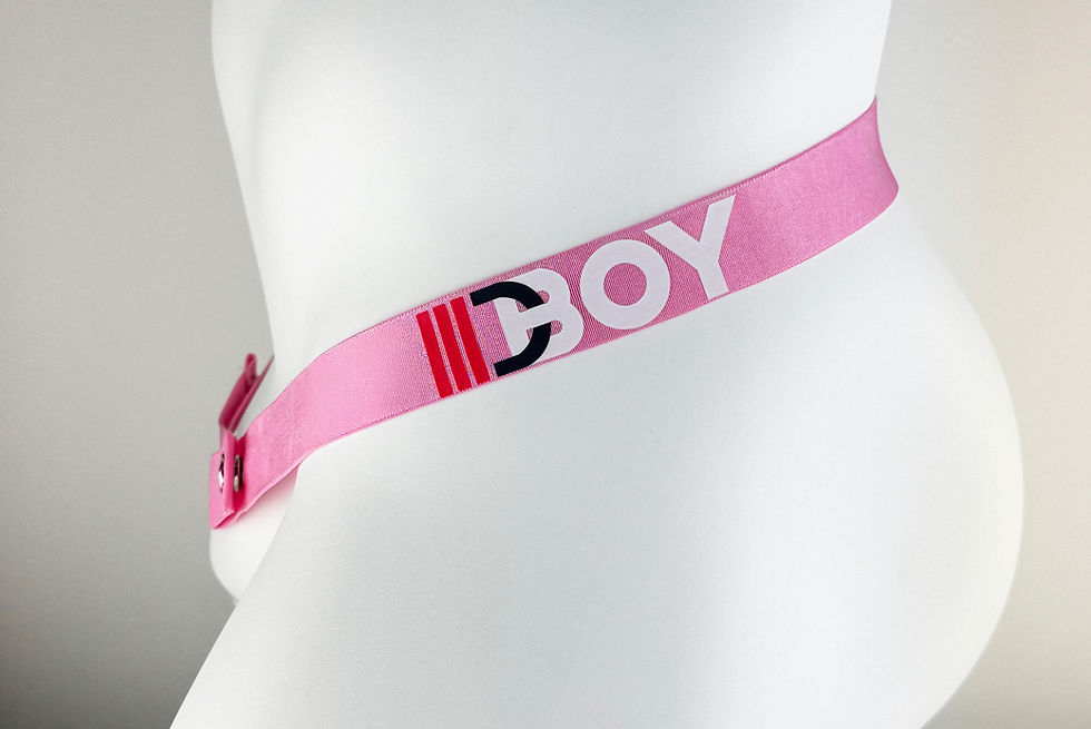 Thumbnail: IIIDBOY Elastic Adjustable Strap - Pink