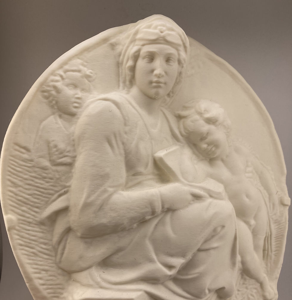 Thumbnail: Michelangelo Renaissance sculpture The Pitti Tondo 9.8 inch/250 mm