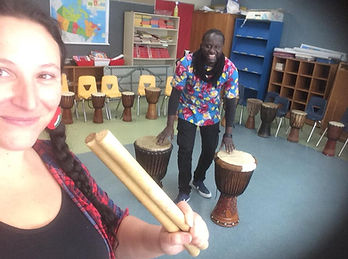 Atelier de percussion africaine