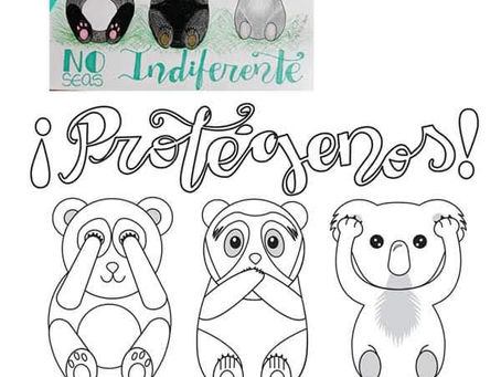 Algunos Dibujos de Diseñadores e ilustradores donados para los Niños en cuarentena.