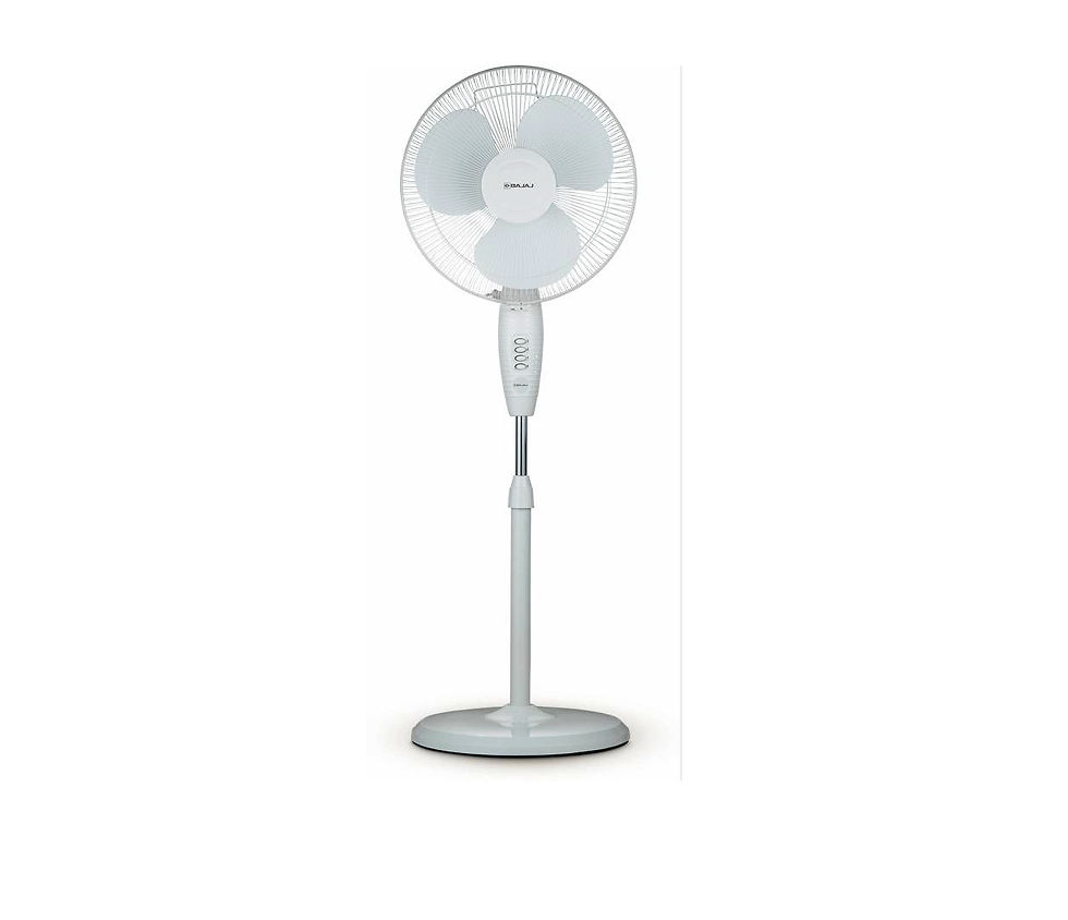 BAJAJ Esteem 400 mm 3 Blade Pedestal Fan (White | Pack of 1)