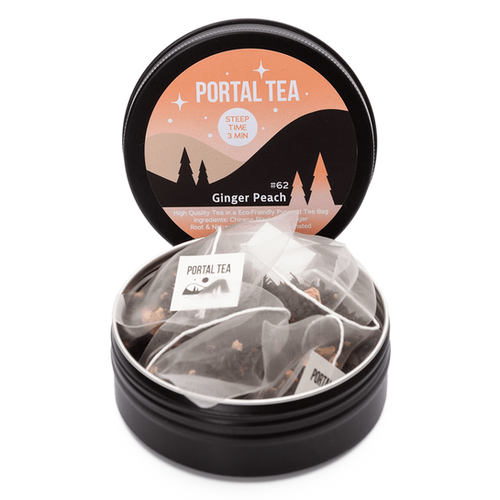 Ginger Peach - Pyramid Tea Bags #62 - View 6