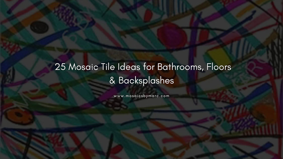 25 Mosaic Tile Ideas for Bathrooms, Floors & Backsplashes