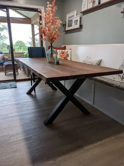 Heavy Duty X-Frame Metal Table Legs