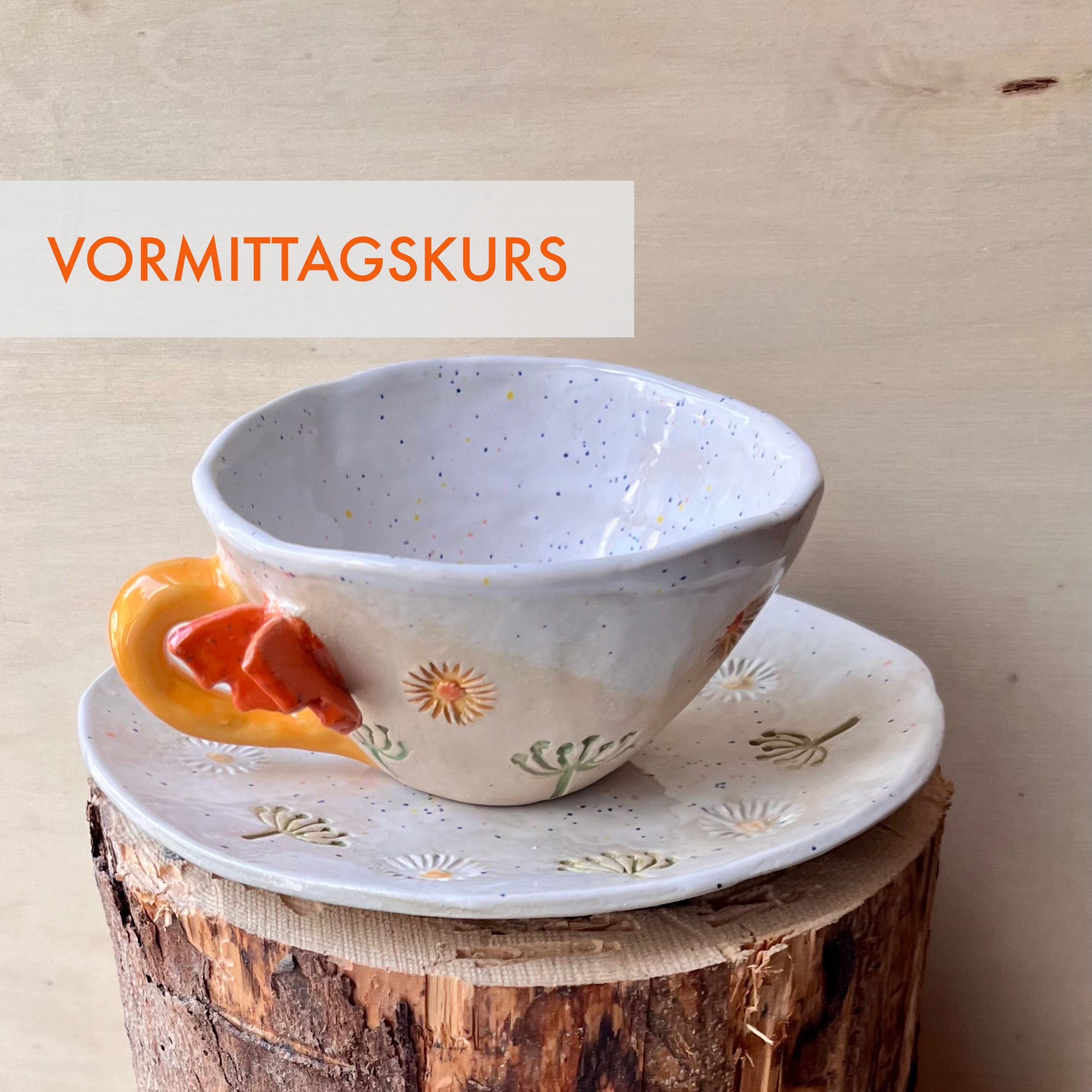 Selbstgetöpferte Tassen
