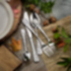 Flatware on tabletop