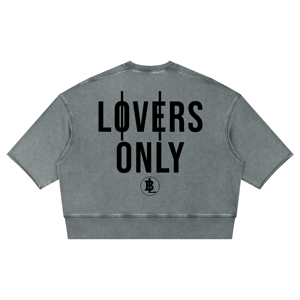 Thumbnail: EBONY Nostalgia Mineral Wash Boxy Cropped Crewneck 3
