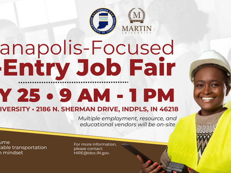 MARTIN UNIVERSITY TO HOLD RE-ENTRY JOB FAIR IN PARTNERSHIP WITH IDOC ON JULY 25