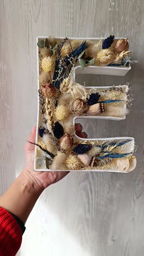 Miniature : Lettre fleurie & lumineuse