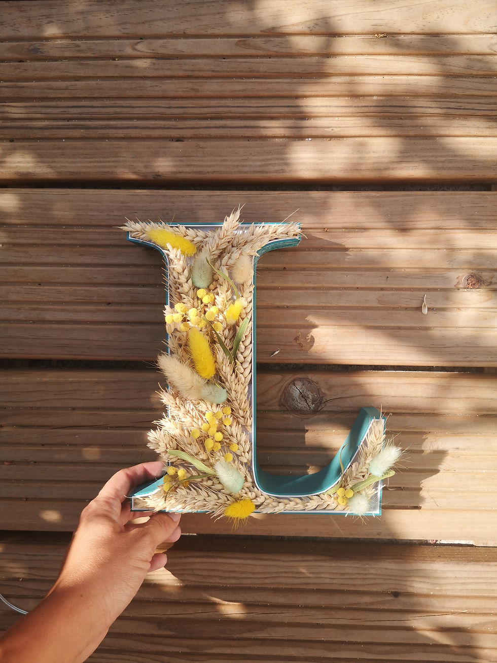Miniature : Lettre fleurie & lumineuse