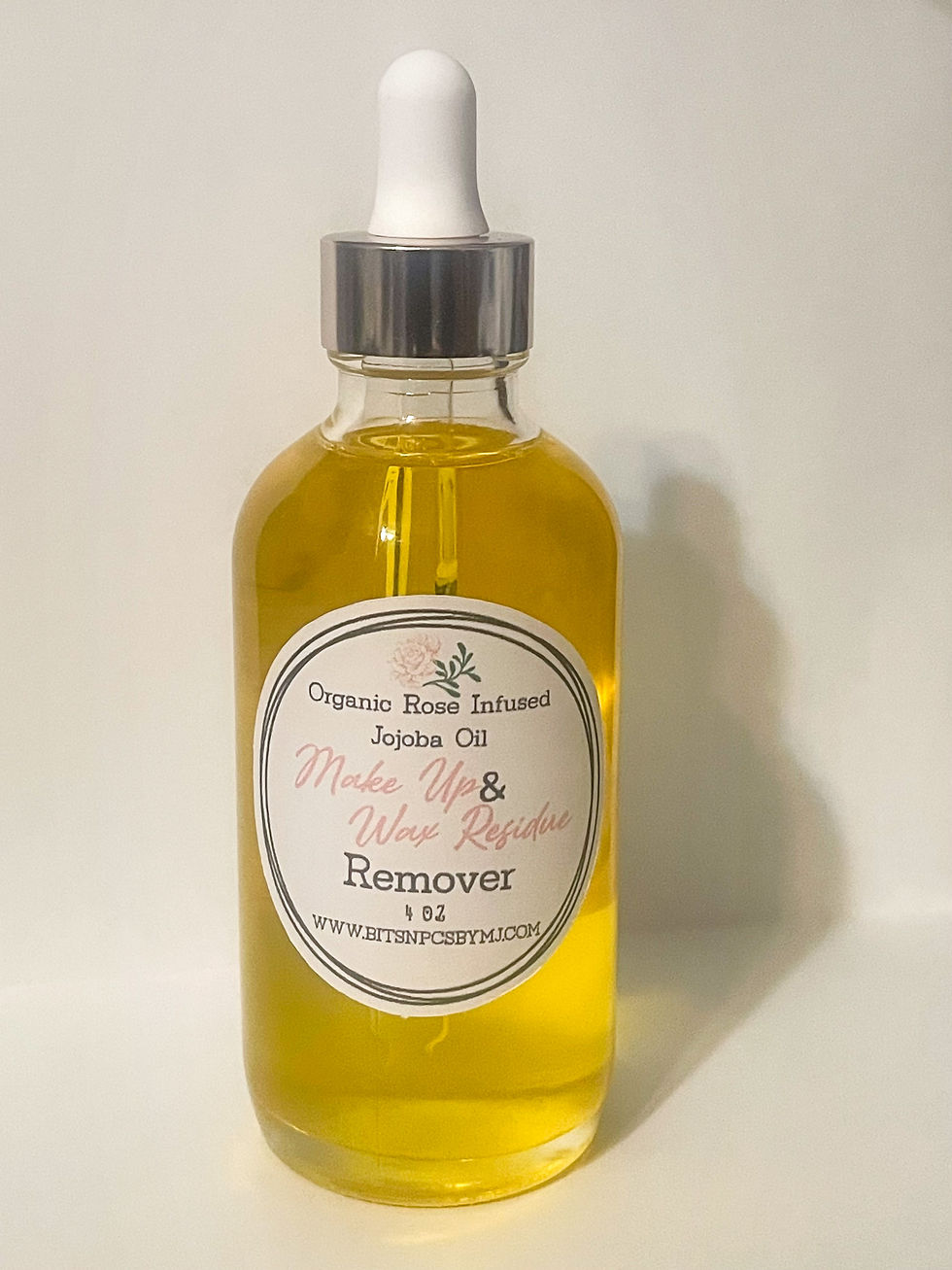 4 oz. Make Up & Wax Residue Remover - Organic Rose Infused Jojoba Oil