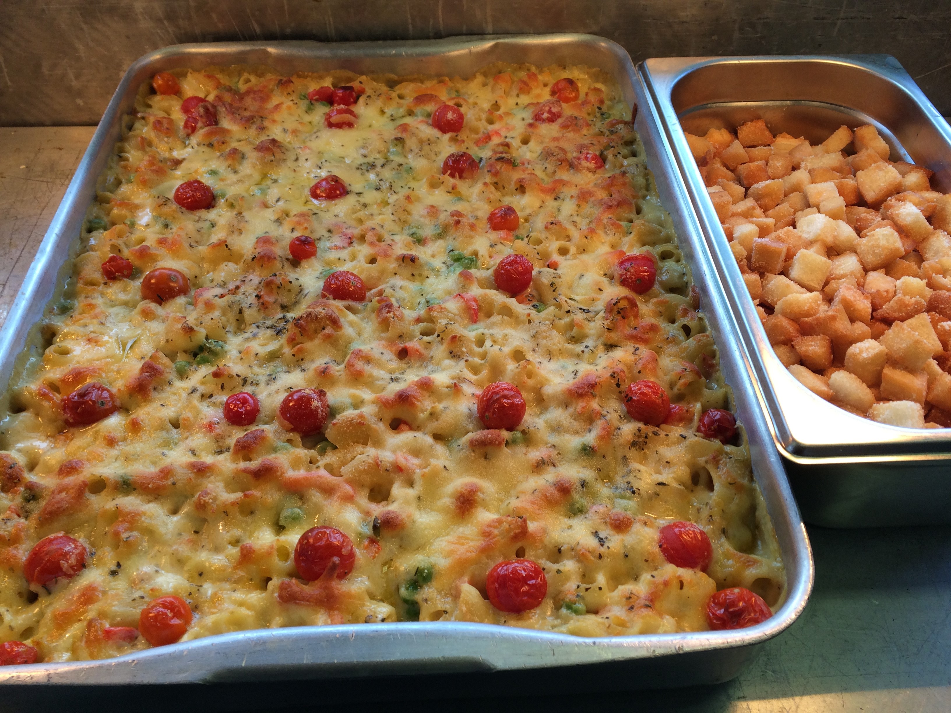 macaroni and tarragon tomato bake