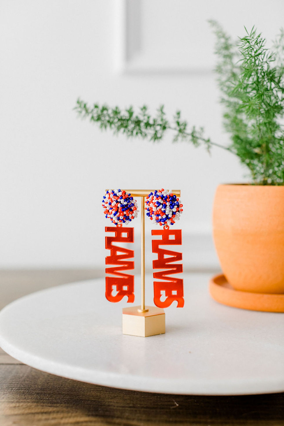 Thumbnail: Red + Blue | Game Day Earrings