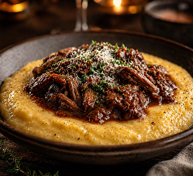 Polenta cremosa com ragu de carne.png