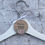 Thumbnail: Personalised Wedding Hanger Tag - Wooden, Pink Rose