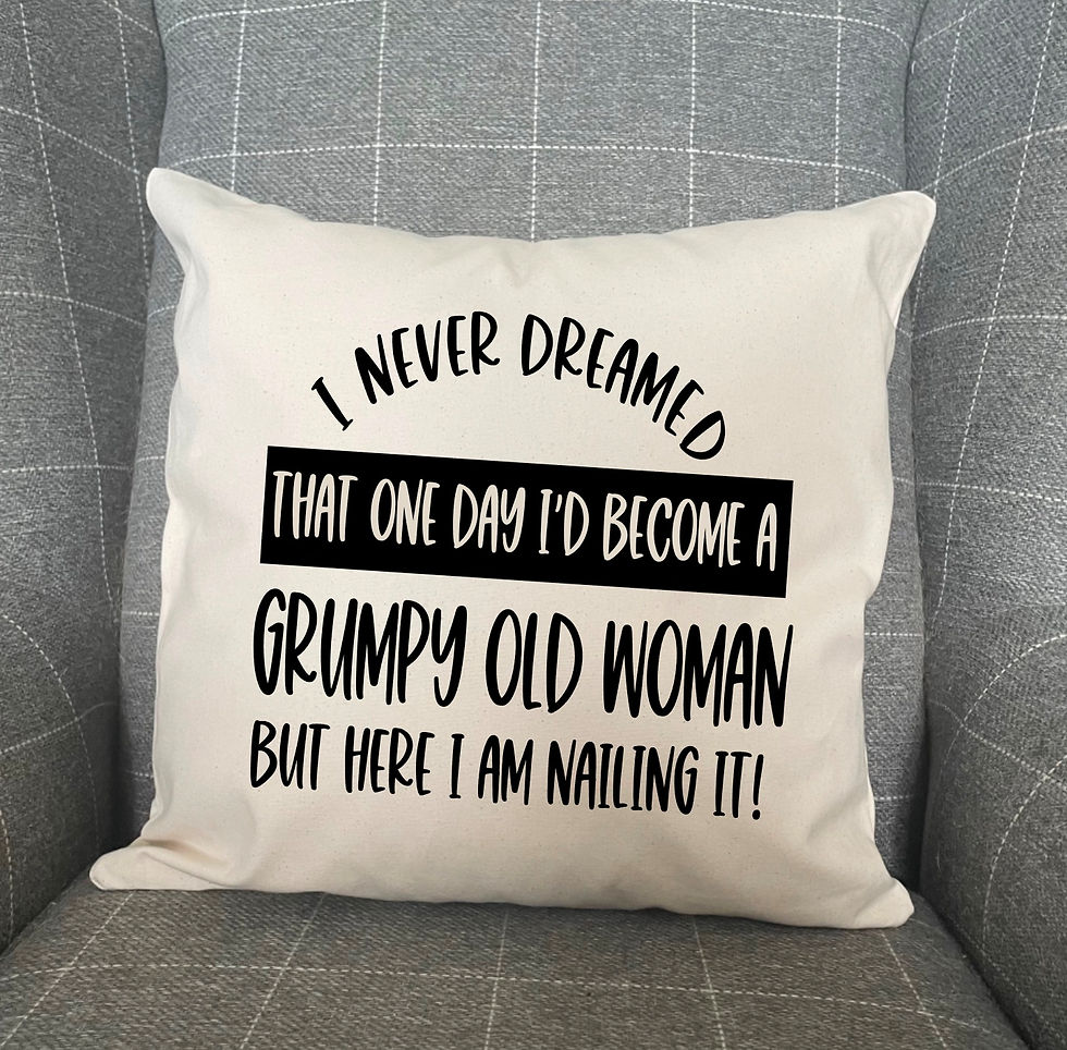 Grumpy Old Woman Cushion