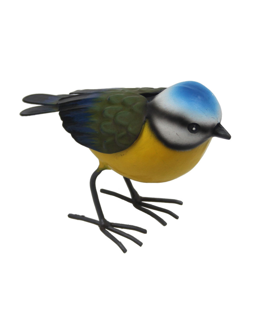 Metal Blue Tit Bird - Small