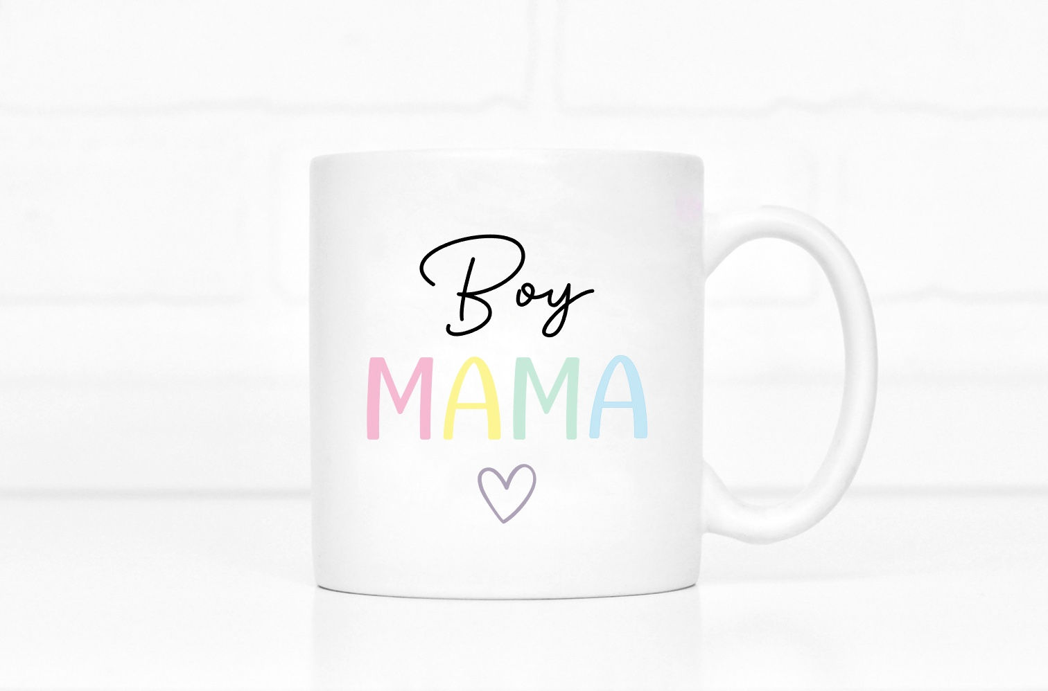 Boy Mama Mug - Pastel Letters