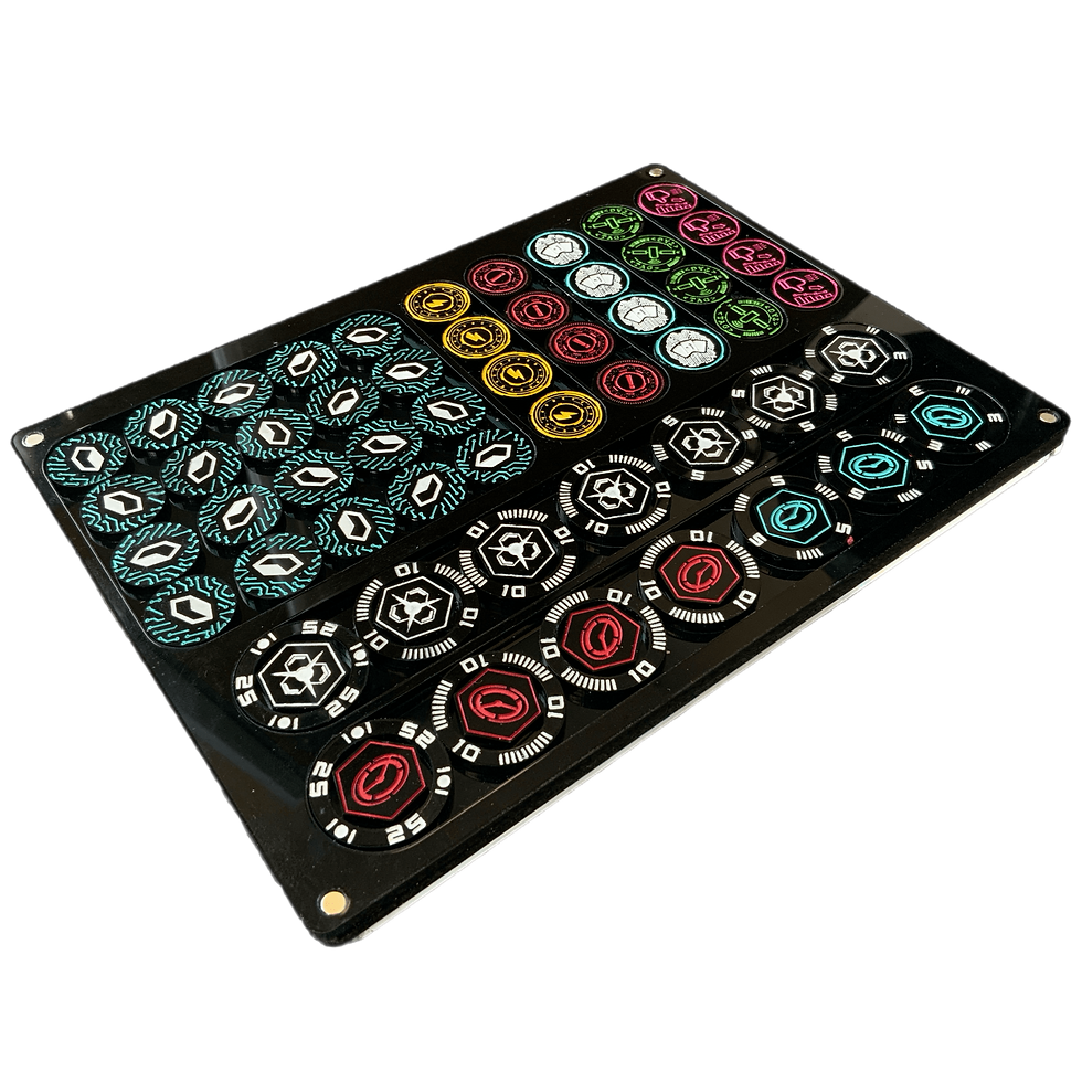 Thumbnail: Netrunner Token Set with Magnetic Case