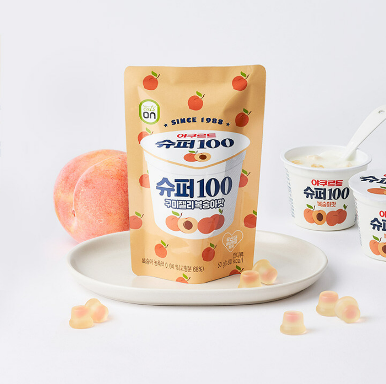 थंबनेल: Super 100 Gummy Jelly – strawberry & peach set