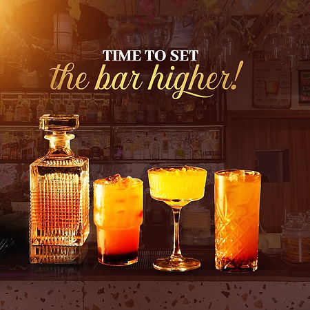 Bar menu RHUM