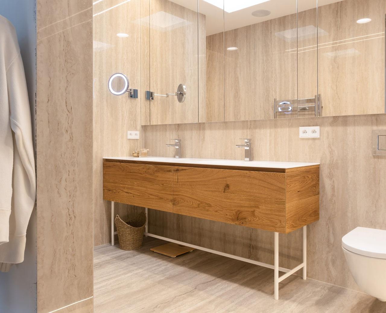 Luxusní koupelnová skříňka dýha corian lebon