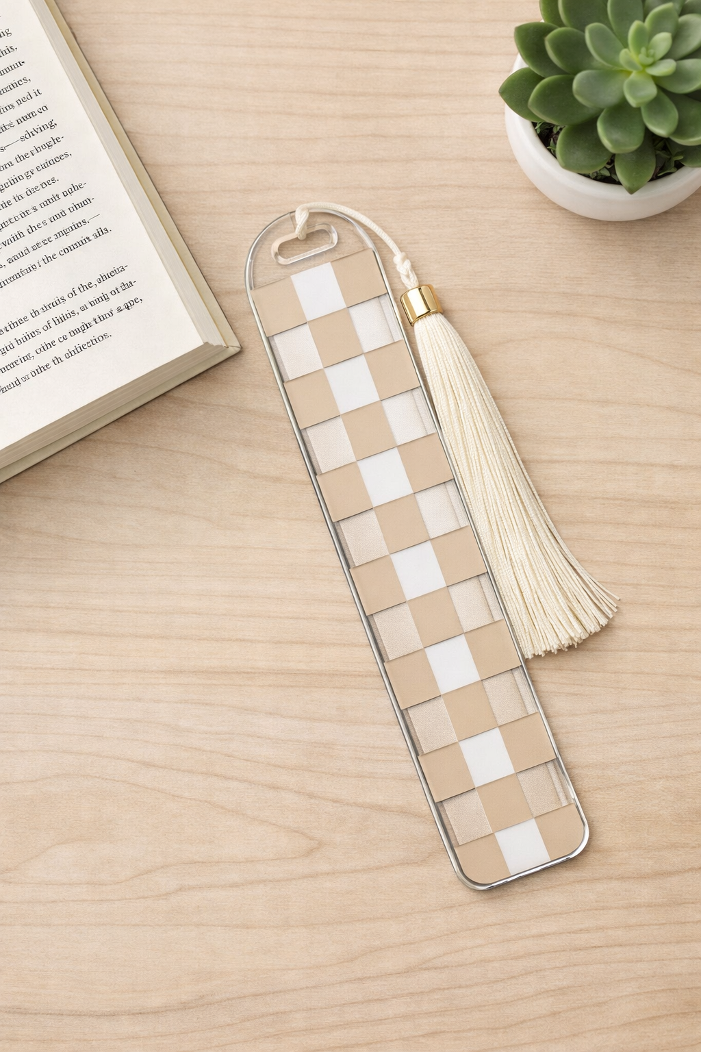 Checkered Beige