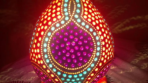 gourd lamp hanmadegourd light gourd art unique home decor