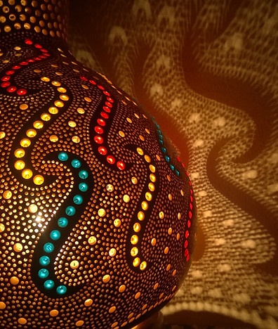Handmade Gourd Lamp Gourd Art Gourd Light Unique Gift Ideas