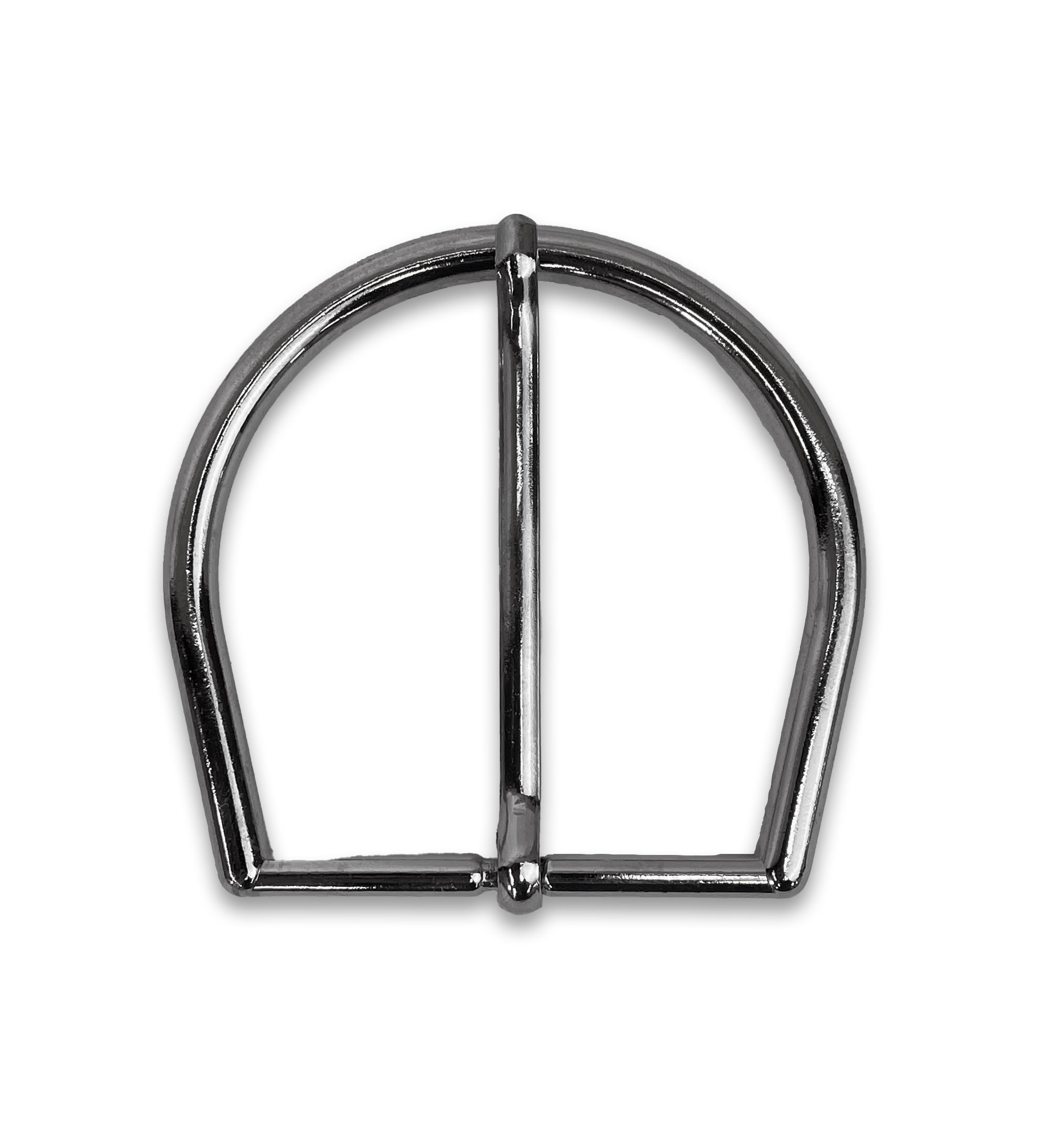 Hebilla cinturón con acabado en plata brillo de 60mm de ancho - 6cm