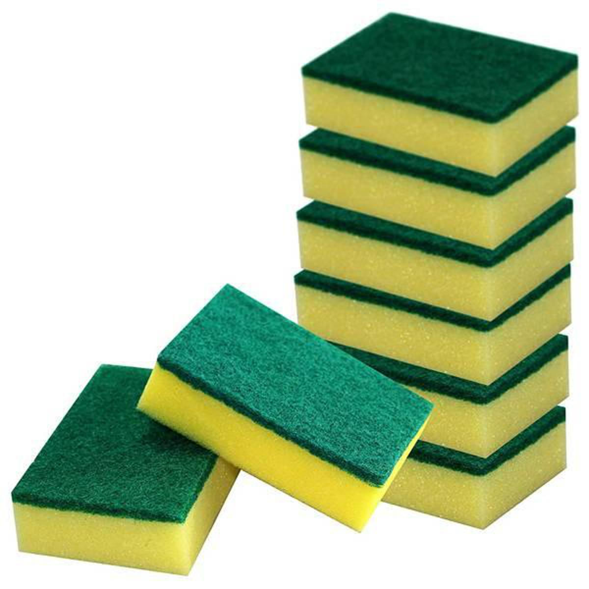 Combo sponge with scourer