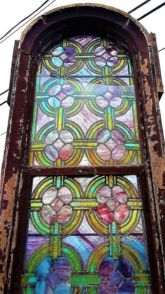 Thumbnail: Antique Church Stained Glass windows w/ 70 individual pieces within large window