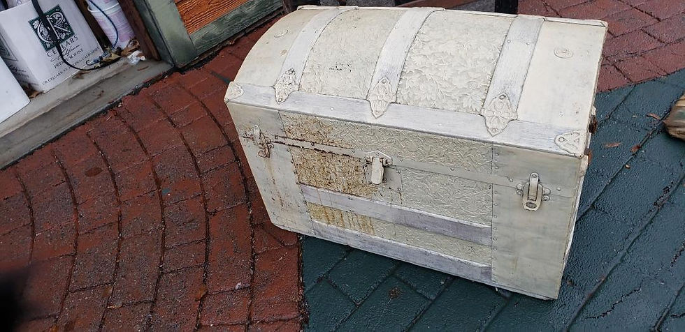 Thumbnail: Steamship antique trunks we AKA (immigrant trunks) several styles
