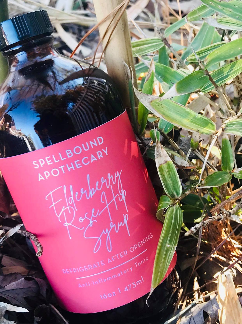Elderberry Rose Hip Syrup | Floral Immune-Boosting Elixir