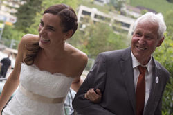 Braut und Brautvater