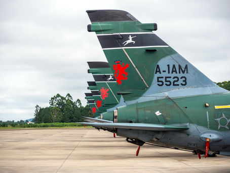 Los escuadrones de AMX celebran su aniversario en la Base Aérea de Santa María