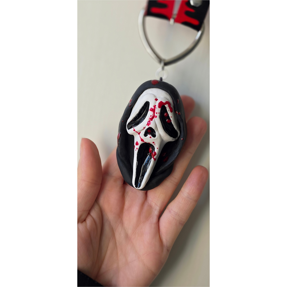 Miniaturbild: Halloween Halskette Choker "Ghostface" - Scream