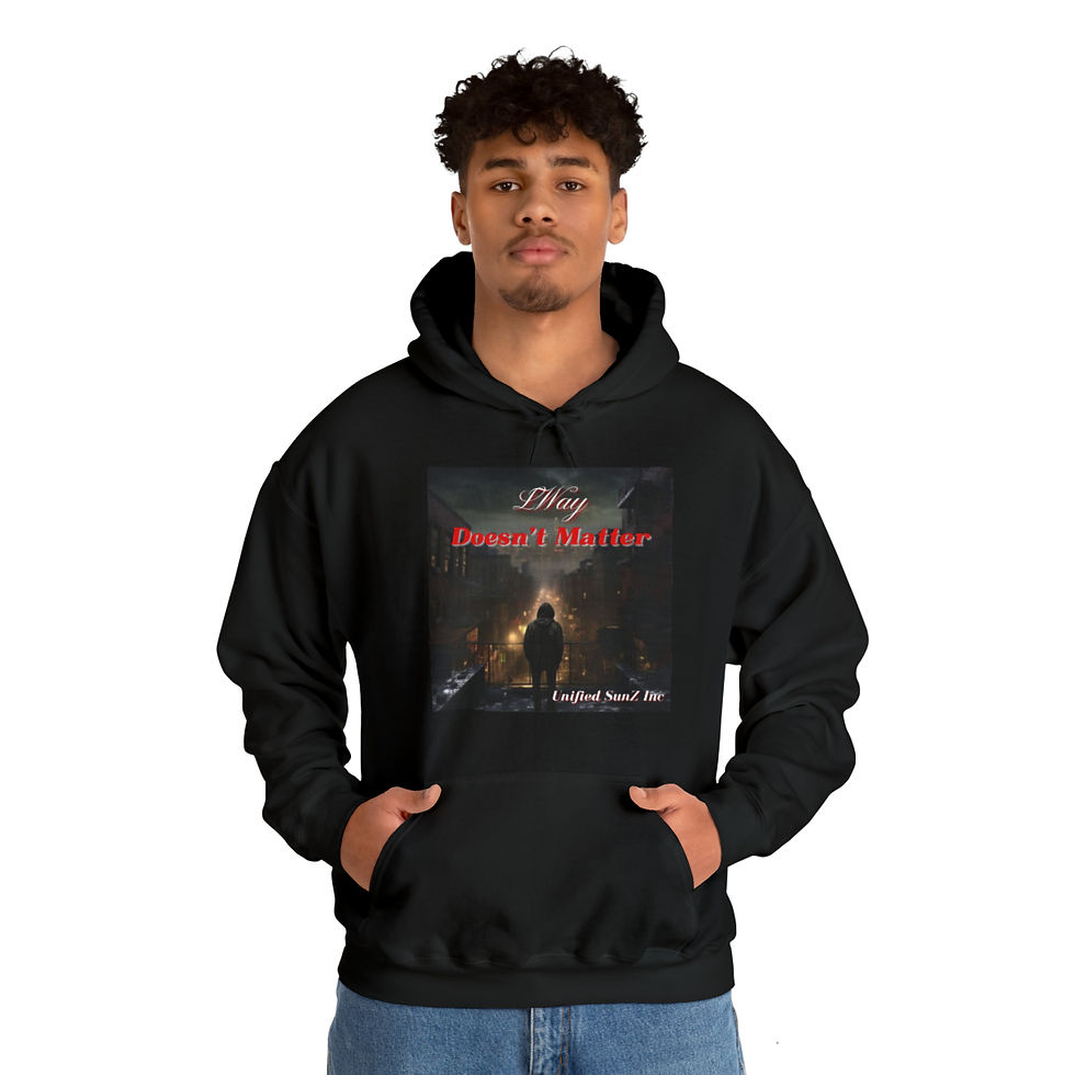 Thumbnail: LWay  "Doesn't Matter" Cover Unisex Heavy Blend™ Hooded Sweatshirt